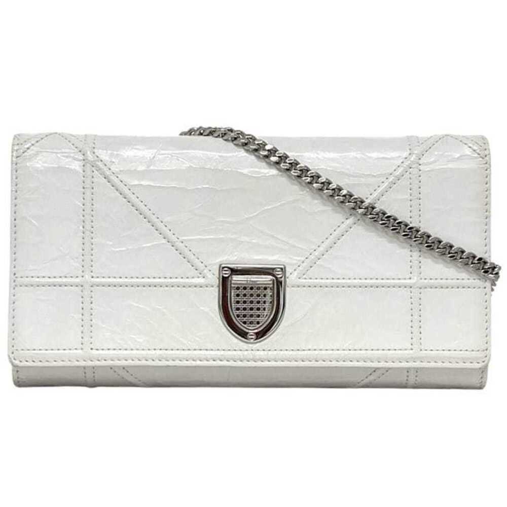 CHRISTIAN DIOR White Leather Shoulder Bag